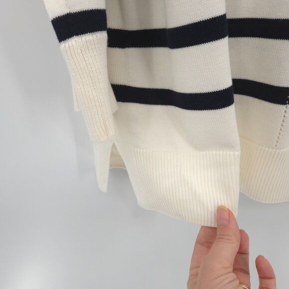 Talbots striped button up cardigan sweater Size 1X long sleeve nautical preppy - Picture 10 of 10
